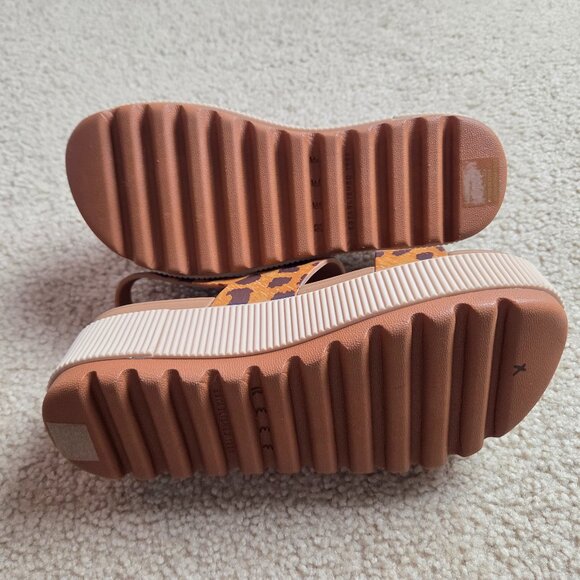 REEF Water Vista Higher Sandal Size 6 Womens Platform Leopard Animal Print NWOT - Picture 7 of 8